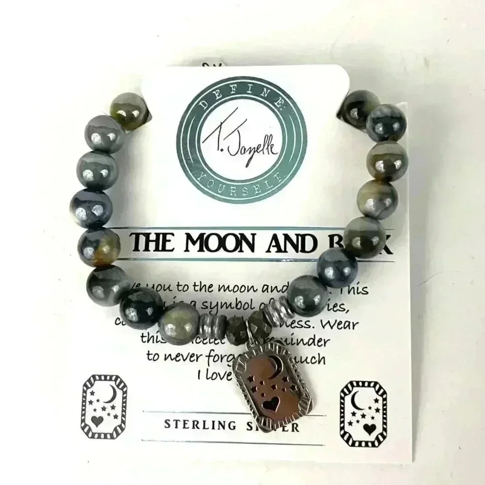 T Jazelle Bracelet To The‎ Moon & Back Sterling Silver TJ 925 With Box